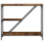 vidaXL Table console chêne fumé 88 5x30x75 cm bois d'ingénierie