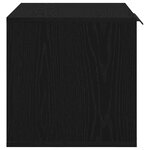 vidaXL Bac à litière pour chat Chêne noir 60 x 40 x 40 cm Bois d'ingénierie