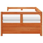 vidaXL Lit de jour et lit gigogne et matelas 90x190 cm bois pin massif