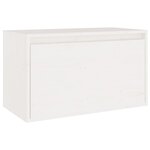 vidaXL Meubles TV 4 Pièces Blanc Bois massif de pin