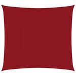 vidaXL Voile de parasol Tissu Oxford carré 3 6x3 6 m Rouge