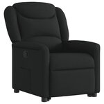 vidaXL Fauteuil inclinable noir tissu