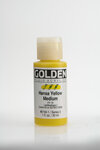 Peinture acrylic fluids golden iii 30ml jaune hansa moyen