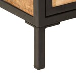 vidaXL Ensemble de meubles salle de bain 2 Pièces fer et bois de manguier