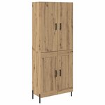 vidaXL Haut Armoire Montage mural Chêne artisanal 69 5 x 34 x 180 cm