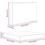 vidaXL Coussin de canapé d'extérieur 3 Pièces Anthracite Polyester