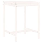 vidaXL Ensemble de bar de jardin 3 Pièces blanc bois de pin massif