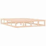 vidaXL Cadre de lit sans matelas 120x200 cm bois massif