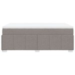 vidaXL Sommier à lattes de lit avec matelas Taupe 120x200 cm Tissu