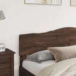 vidaXL Tête de lit Chêne brun 200 cm Bois d'ingénierie
