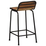 vidaXL Tabourets de bar lot de 4 46x35 5x80cm bois massif récupération