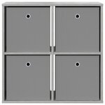 vidaXL Buffet Gris béton 68 5 x 32 x 67 cm