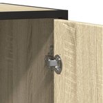 vidaXL Buffet chêne sonoma 134x35x76 cm bois d'ingénierie