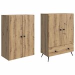 vidaXL Ensemble de Meubles 2 Pièces Chêne artisanal Bois d'ingénierie