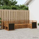 vidaXL Ensemble de canapés d'extérieur 6 pc Naturel