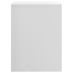 vidaXL 2 Pièces Tables de chevet Blanc brillant 40 x 30 x 40 cm Aggloméré
