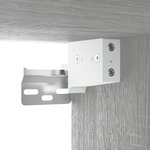 vidaXL Table de chevet murale Sonoma gris 35x35x20 cm