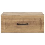 vidaXL Cabinet de chevet mural 2 Pièces Chêne artisanal 49 x 34 5 x 20 cm