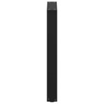 vidaXL Pieds de table à manger en U 2 pièces Noir 50 x (72-73) cm Acier