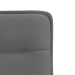 vidaXL Chaises à manger lot de 4 gris foncé tissu