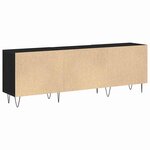 vidaXL Meuble TV Chêne noir 150 x 30 x 50 cm Bois d'ingénierie