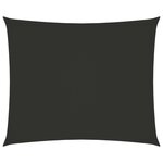 vidaXL Voile de parasol tissu oxford rectangulaire 5x6 m anthracite