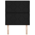 Tête de lit vidaXL design blocs en diamant noire 80 cm tissu