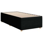 vidaXL Cadre de lit sans matelas noir 90x190 cm tissu