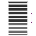 Store enrouleur tamisant 50 x 100 cm noir