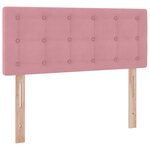 vidaXL Lit de Rangement avec matelas Rose 120 x 200 cm Velours