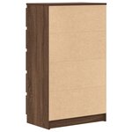 vidaXL Commode Chêne marron 60x36x103 cm Bois d'ingénierie