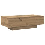vidaXL Table basse chêne artisanal 100x49 5x31 cm bois d'ingénierie