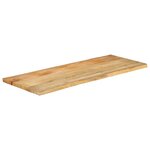 vidaXL Dessus de table 140x60x2 5 cm bord vivant bois massif manguier