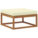 vidaXL Pouf d'Extérieur Bois d'Acacia Massif Naturel