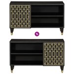 vidaXL Meuble TV 80x31 5x46 cm bois massif de manguier