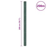 vidaXL Membrane anti-mauvaises herbes vert 2x200 m PP