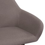 vidaXL Chaises à manger lot de 2 taupe tissu