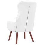 vidaXL fauteuil Blanc 69 x 74 x 93 cm Cuir artificiel