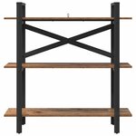 vidaXL Étagère Bois Ancien 100 x 33 5 x 102 cm Bois d'ingénierie