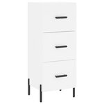 vidaXL Buffet haut Blanc 34 5x34x180 cm Bois d'ingénierie