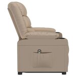 vidaXL Fauteuil Cappuccino Similicuir
