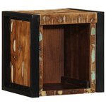 vidaXL Tables de chevet 2 Pièces multicolore 40x35x40cm bois récupération