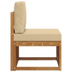 vidaXL Sofa de milieu extérieur Bois d'Acacia Massif Naturel