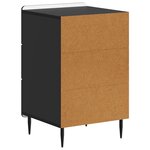 vidaXL Cabinet de chevet Noir 43 x 41 x 68 cm Bois d'ingénierie