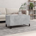 vidaXL Table basse Gris béton 90x44 5x45 cm Bois d'ingénierie