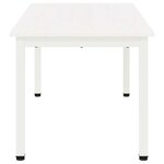 vidaXL Table basse Blanc 100 x 50 x 45 cm Bois de pin massif