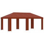 vidaXL Abri de jardin 6 x 3 m Terre cuite Polyester et Acier 190 gsm