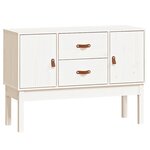 vidaXL Buffet Blanc 110x40x78 cm Bois massif de pin