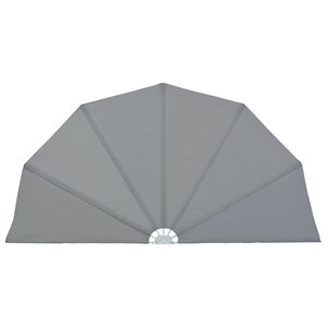 vidaXL Auvent latéral pliable de terrasse Gris 200 cm
