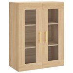 vidaXL Buffet haut Chêne sonoma 69 5x34x180 cm Bois d'ingénierie